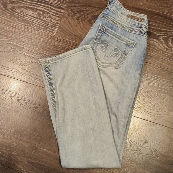 ❤️ REROCK FOR EXPRESS Y2K BARELY BOOT BOOTCUT JEANS, 00S (24 SHORT) - Picture 9 of 9
